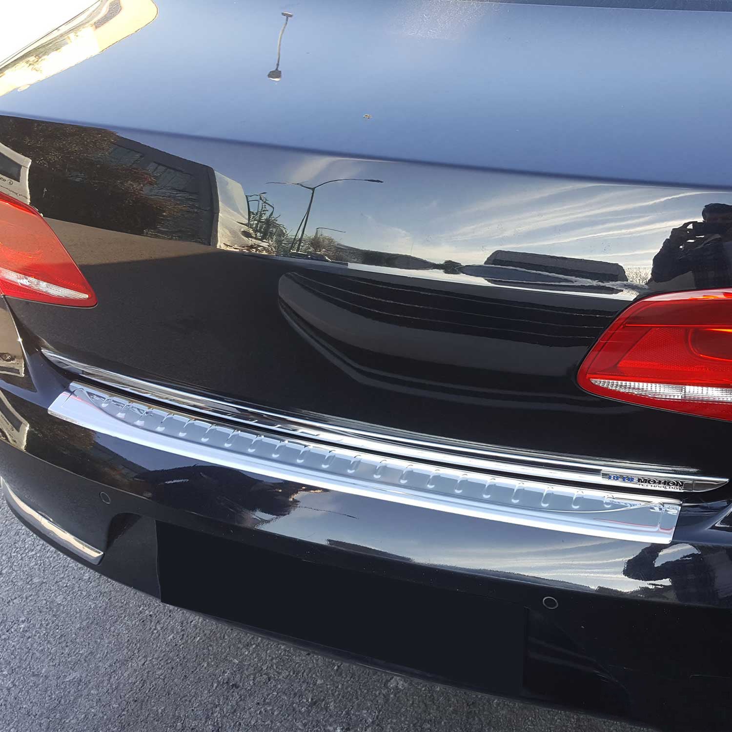 Ladekantenschutz Stoßstange für VW Passat B7 Stufenheck 2010-14 Edelstahl Chrom