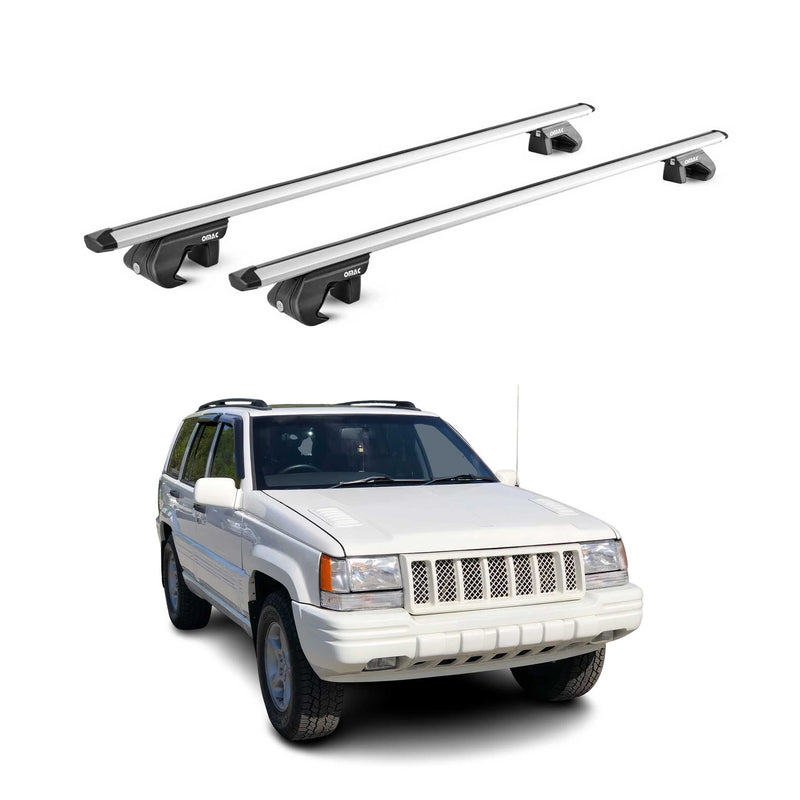 Dachträger für Jeep Grand Cherokee ZJ 1992-1998 5 tür 90kg Alu Silber 2x ABE