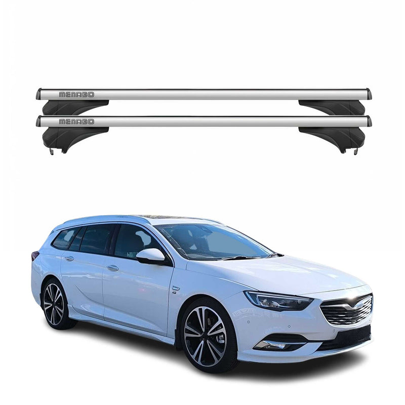 Menabo Dachträger für Opel Insignia Sportourer 2017-2025 Aluminium Silber 2 tlg