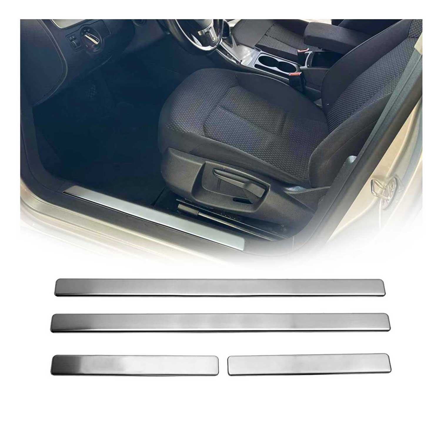 Einstiegsleisten Türschweller für VW Golf mk7 2012-2020 Chrom Gebürstet 4tlg