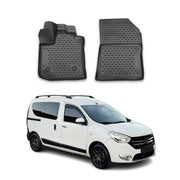 OMAC Gummimatten Fußmatten für Dacia Dokker 2012-2021 TPE Automatten Schwarz 2x