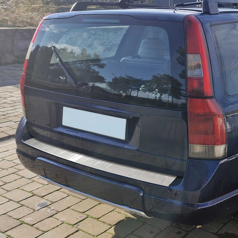 Ladekantenschutz Stoßstangenschutz für Volvo XC70 1999-2004 Edelstahl Gebürstet
