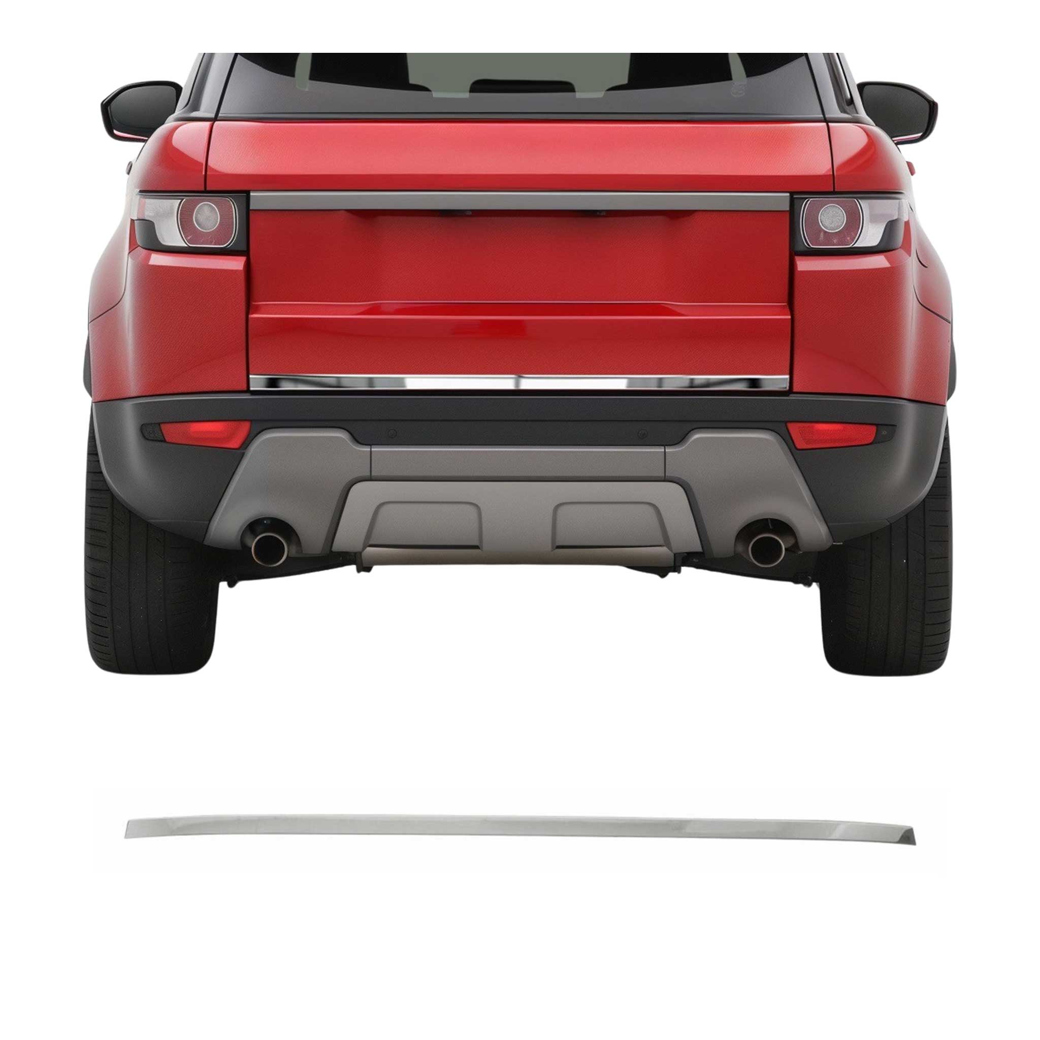 Kofferraumleiste Heckleiste für Range Rover Evoque 2011-2018 Edelstahl Chrom