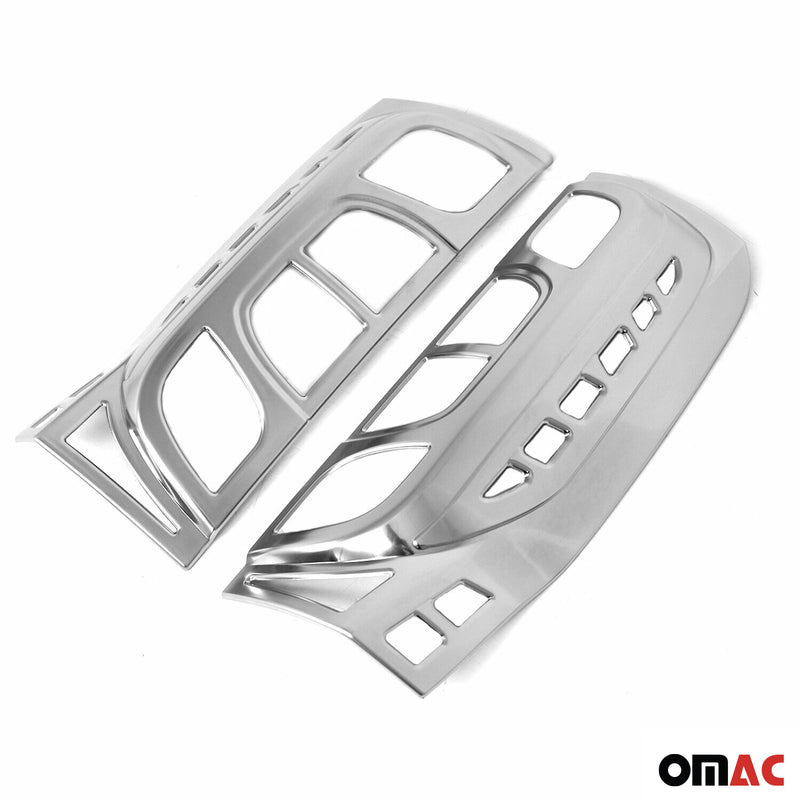 Rücklicht Leisten Heckleuchte für Fiat Fiorino Qubo 2007-2021 Chrom ABS 2tlg