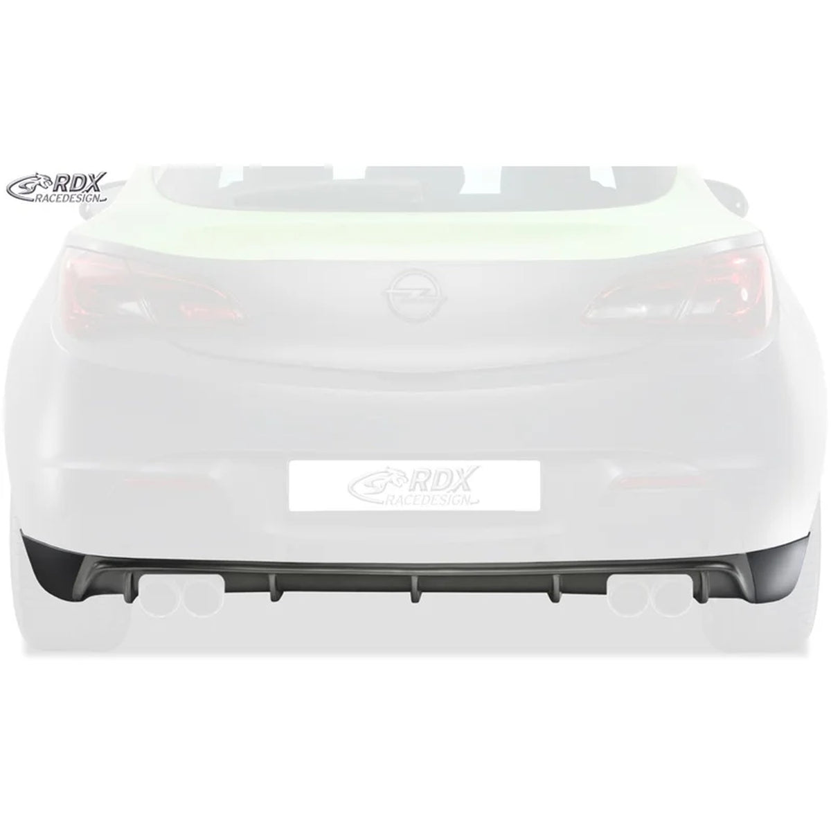 RDX Heckschürzenansatz Diffuser für Opel Astra J GTC 2009-15