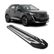 Trittbretter Seitenschweller Seitenbretter für Peugeot 2008 2019-26 Alu Schwarz