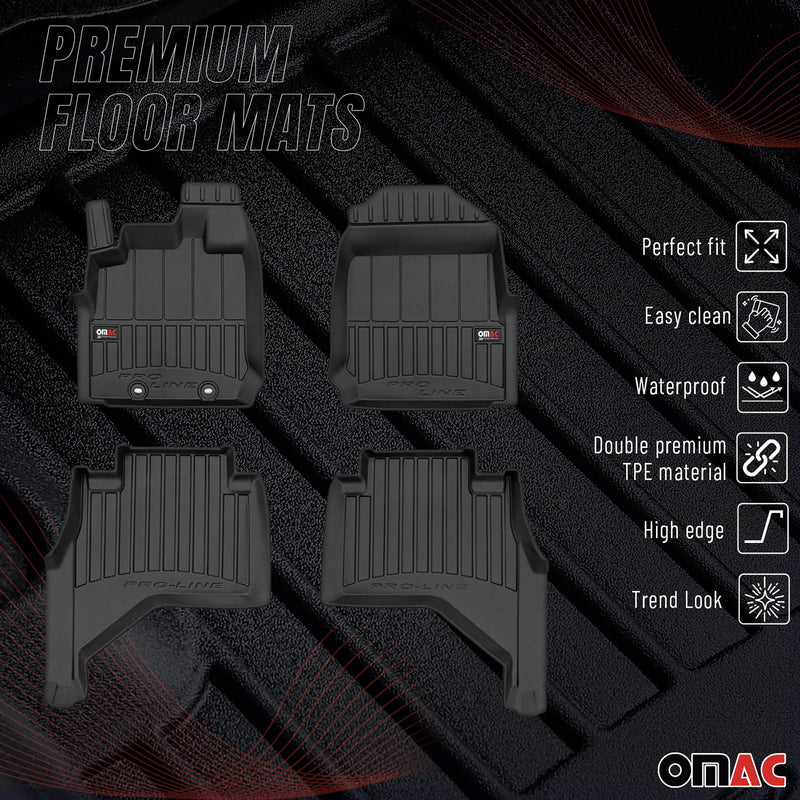 OMAC Gummi Fußmatten für Isuzu D-Max Doppelkabine 2019-2025 Premium TPE 4x