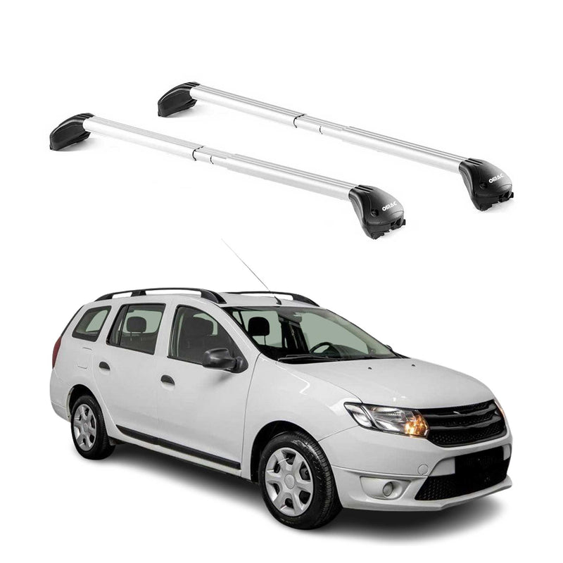 Dachträger Grundtäger für Dacia Logan MCV 2012-2021 5 tür 100kg Alu Grau 2x ABE