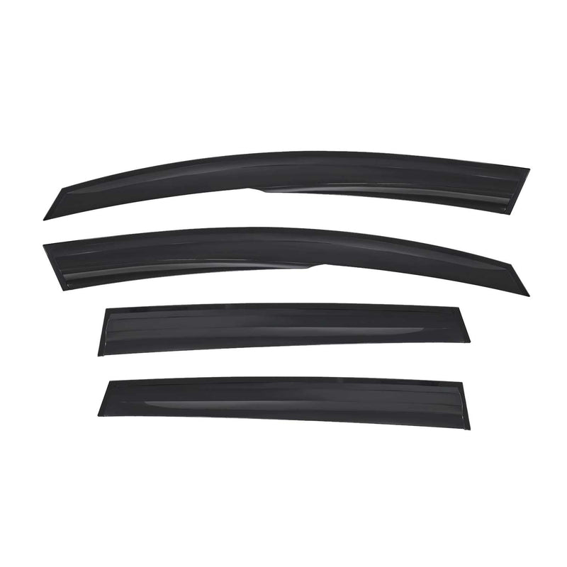 4x Windabweiser Regenabweiser für Renault Clio Schrägheck 2012-2019 Acryl Dunkel