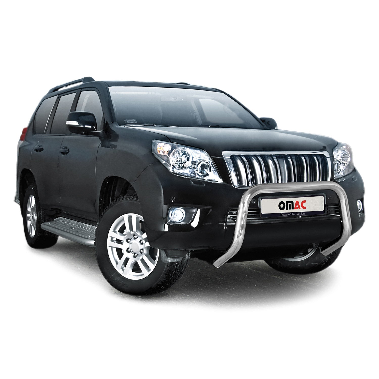 Stahl Frontbügel Frontschutzbügel für Toyota Land Cruiser 150 2010-13 ABE Silber