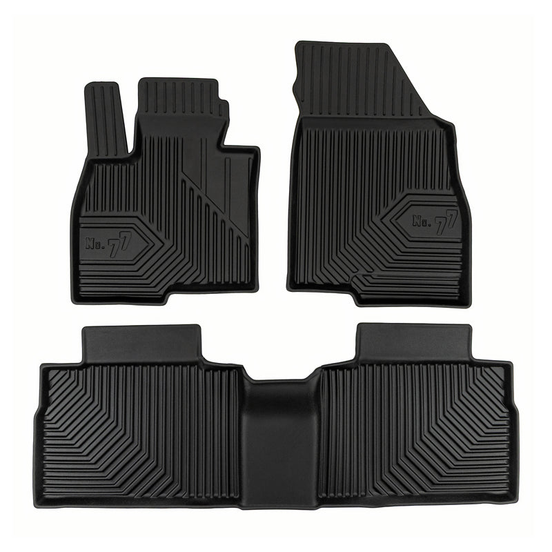 Fußmatten Gummimatten für Jaecoo J7 2024-2025 außer PHEV TPE Schwarz 3 teile