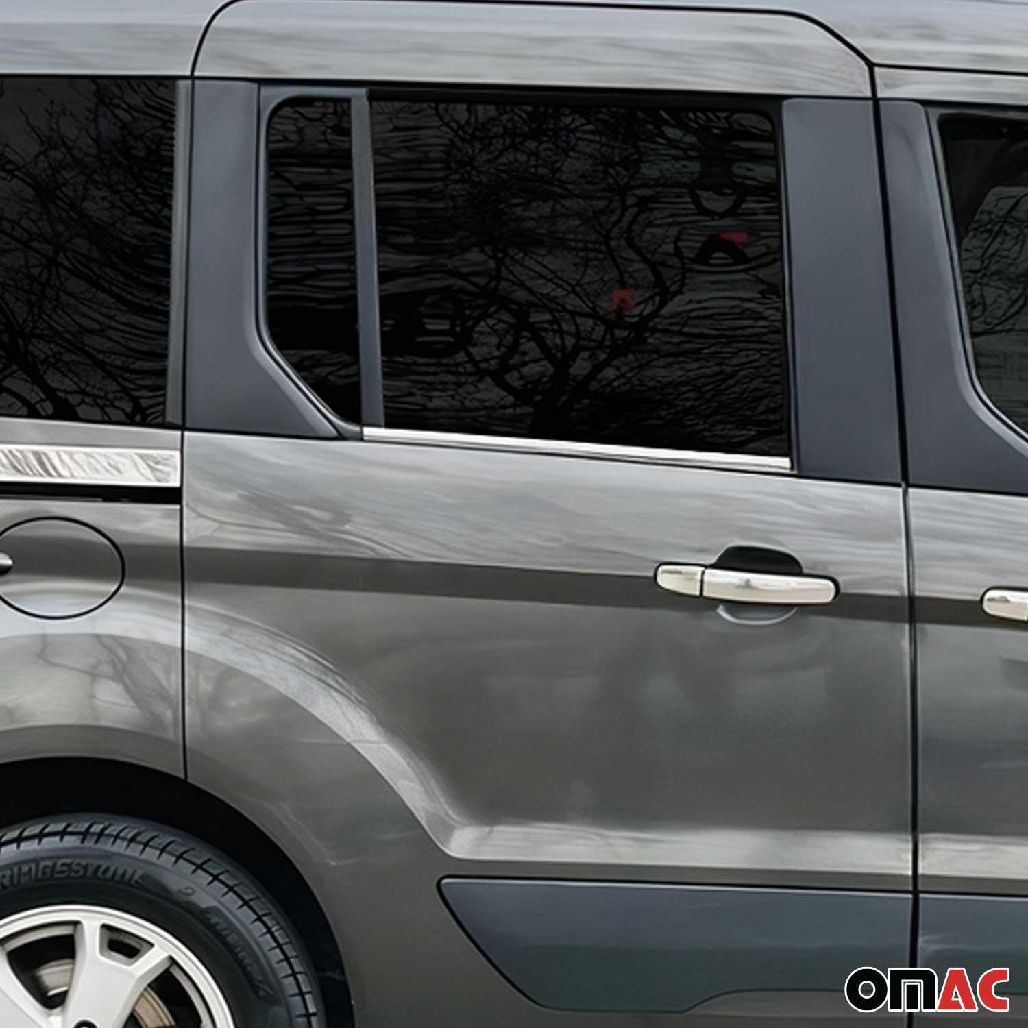 Fensterleisten Zierleisten für Ford Connect 2014-2021 Edelstahl Chrom 4tlg