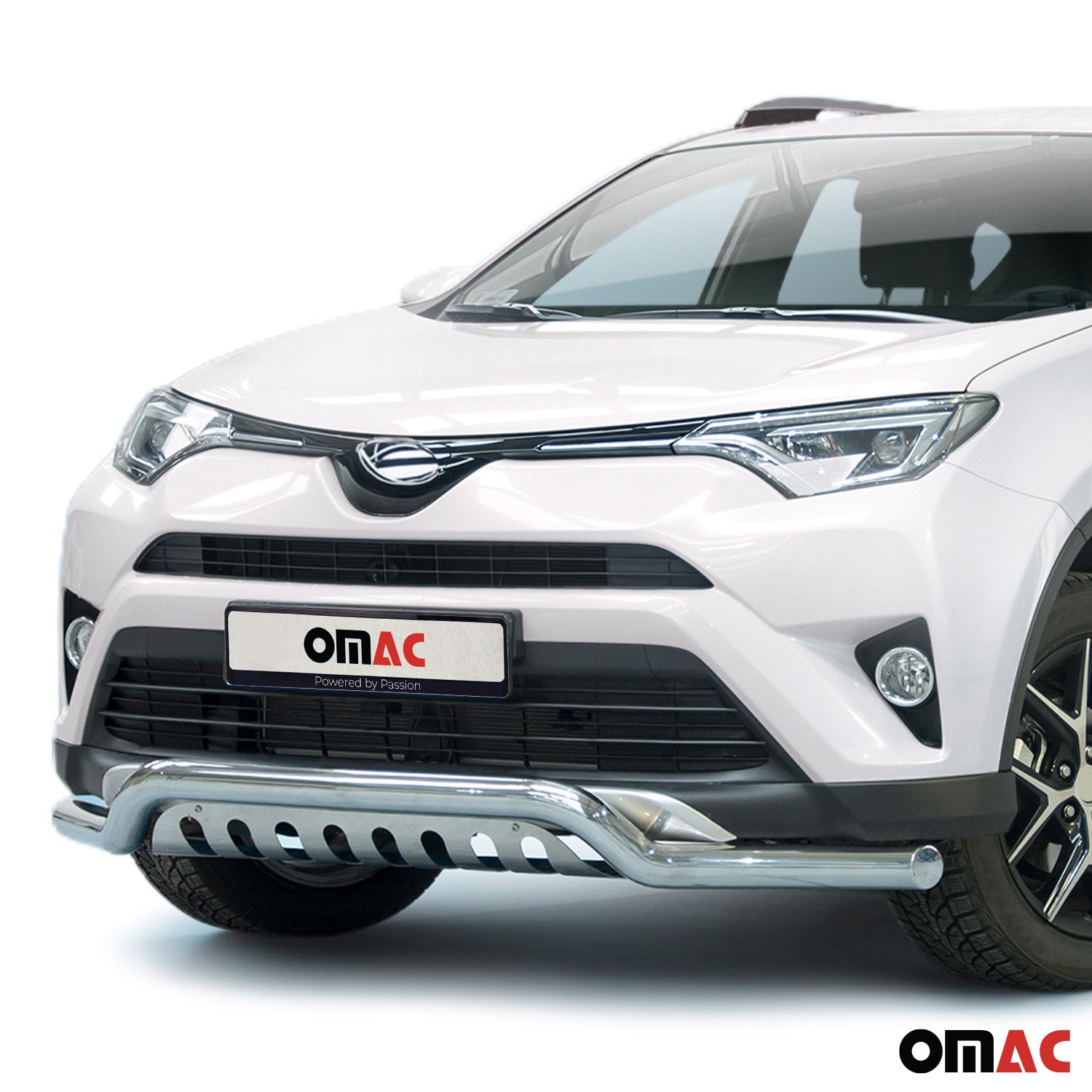 Frontbügel Frontschutzbügel für Toyota RAV4 2015-2018 Edelstahl mit ABE Silber