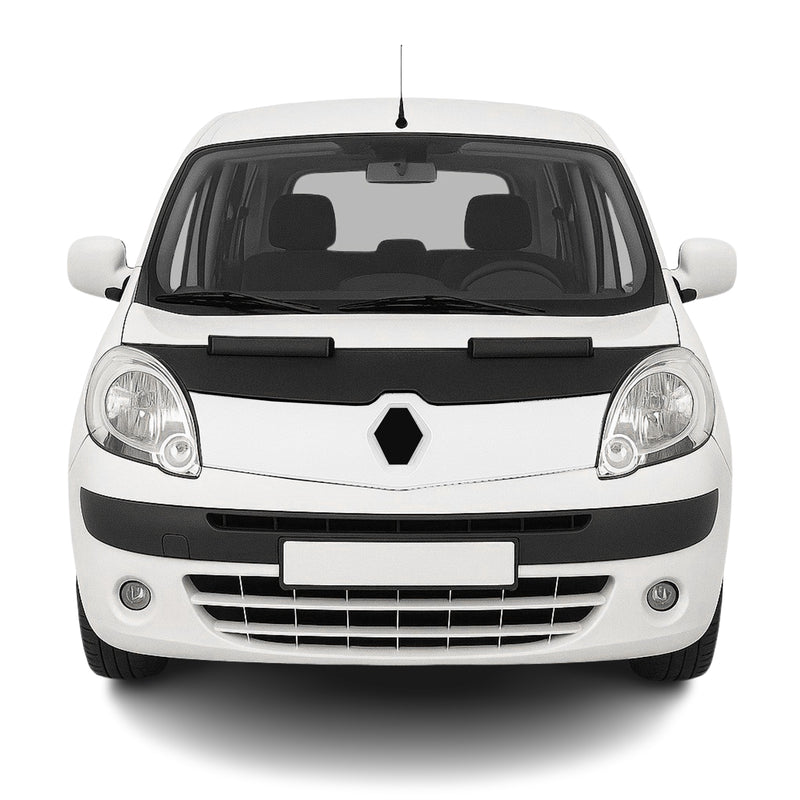 Haubenbra Steinschlagschutz Bonnet Bra für Renault Kangoo 2008-2013 Schwarz Halb