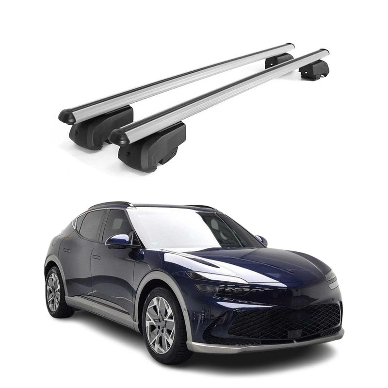 Dachträger Grundtäger für Genesis GV60 2022-2025 75kg Alu Silber 2tlg
