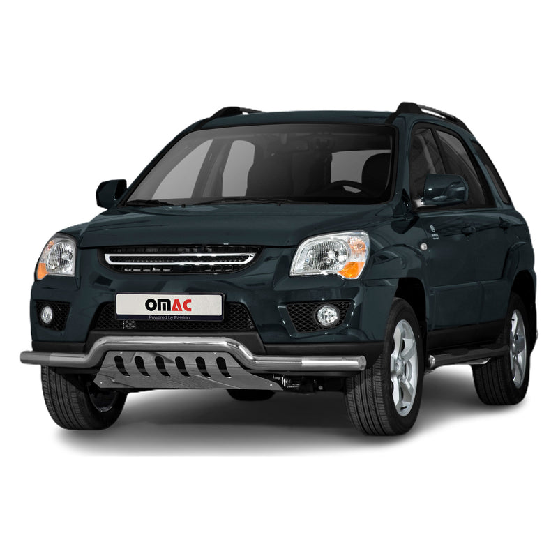 Edelstahl Frontschutzbügel für Kia Sportage 2008-2010 mit ABE Silber Rammschutz