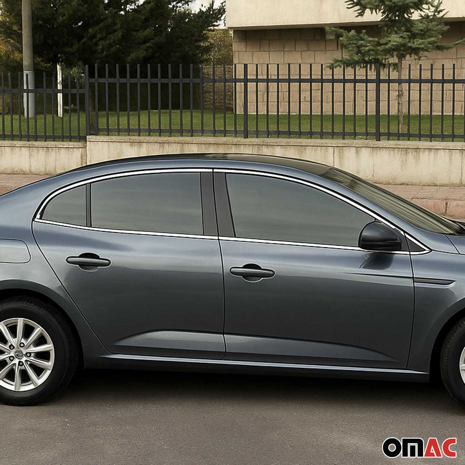 Fensterleisten Zierleisten für Renault Megane Limo 2016-2022 Edelstahl Chrom 6x