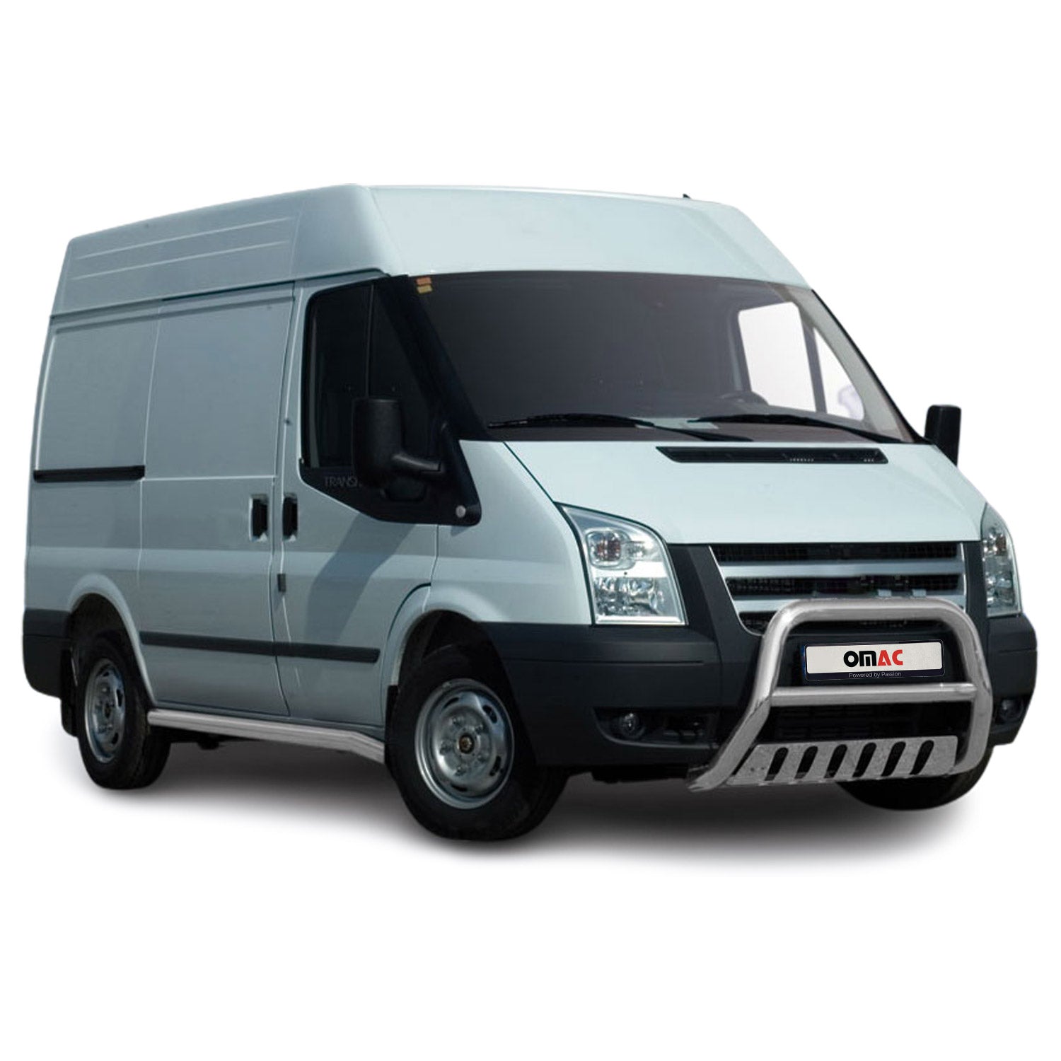Frontbügel Frontschutzbügel für Ford Transit 2006-2014 mit ABE Stahl Silber