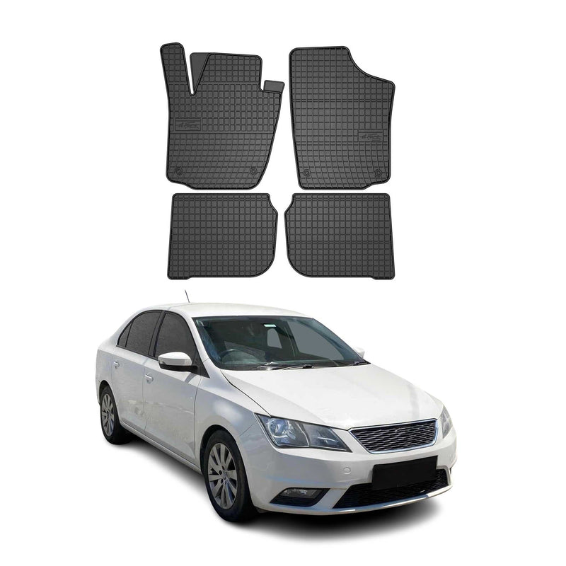 OMAC Gummi Fußmatten für Seat Toledo 2002-2019 Automatten Gummi TPE Schwarz 4tlg