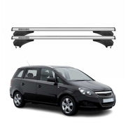 Menabo Dachträger Grundtäger für Opel Zafira B 2008-2012 Aluminium Silber 2 tlg