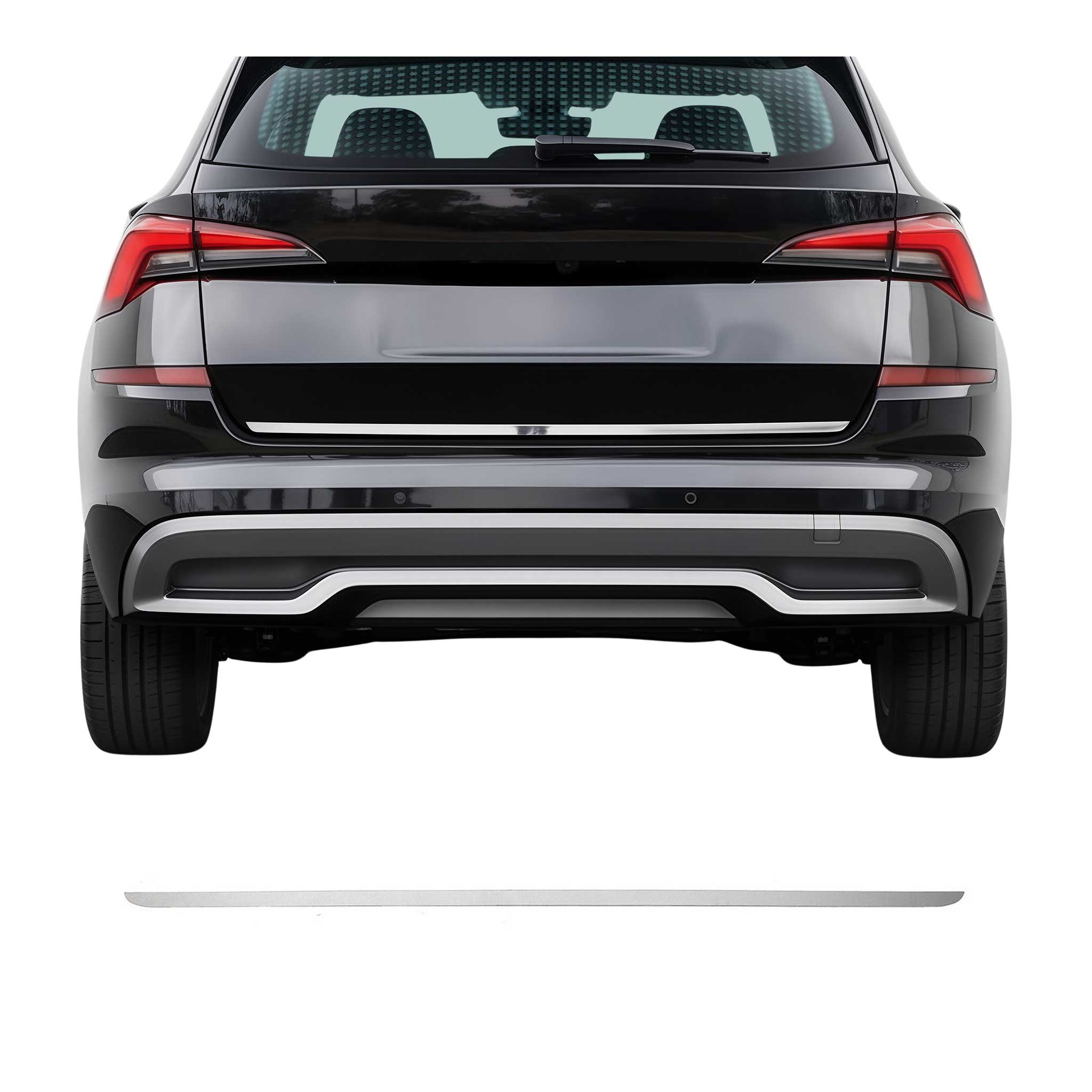 Kofferraumleiste Heckleiste für Skoda Kamiq 2019-2026 Untere Chrom Edelstahl