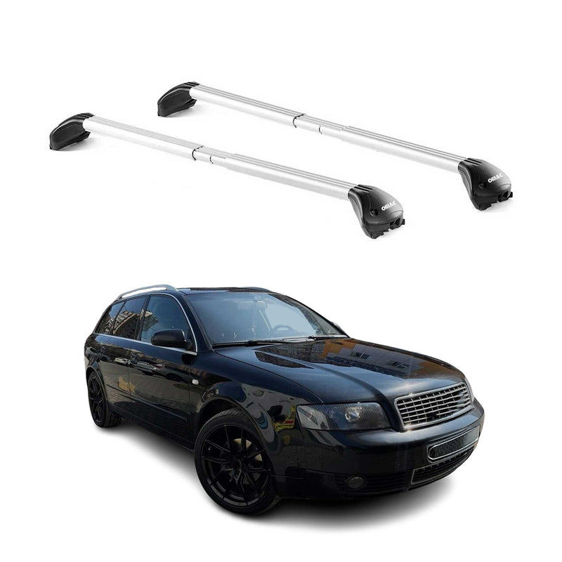 Dachträger für Audi A4 B5 B6 B7 Avant 1995-2008 5 tür 100kg Alu Silber 2x ABE