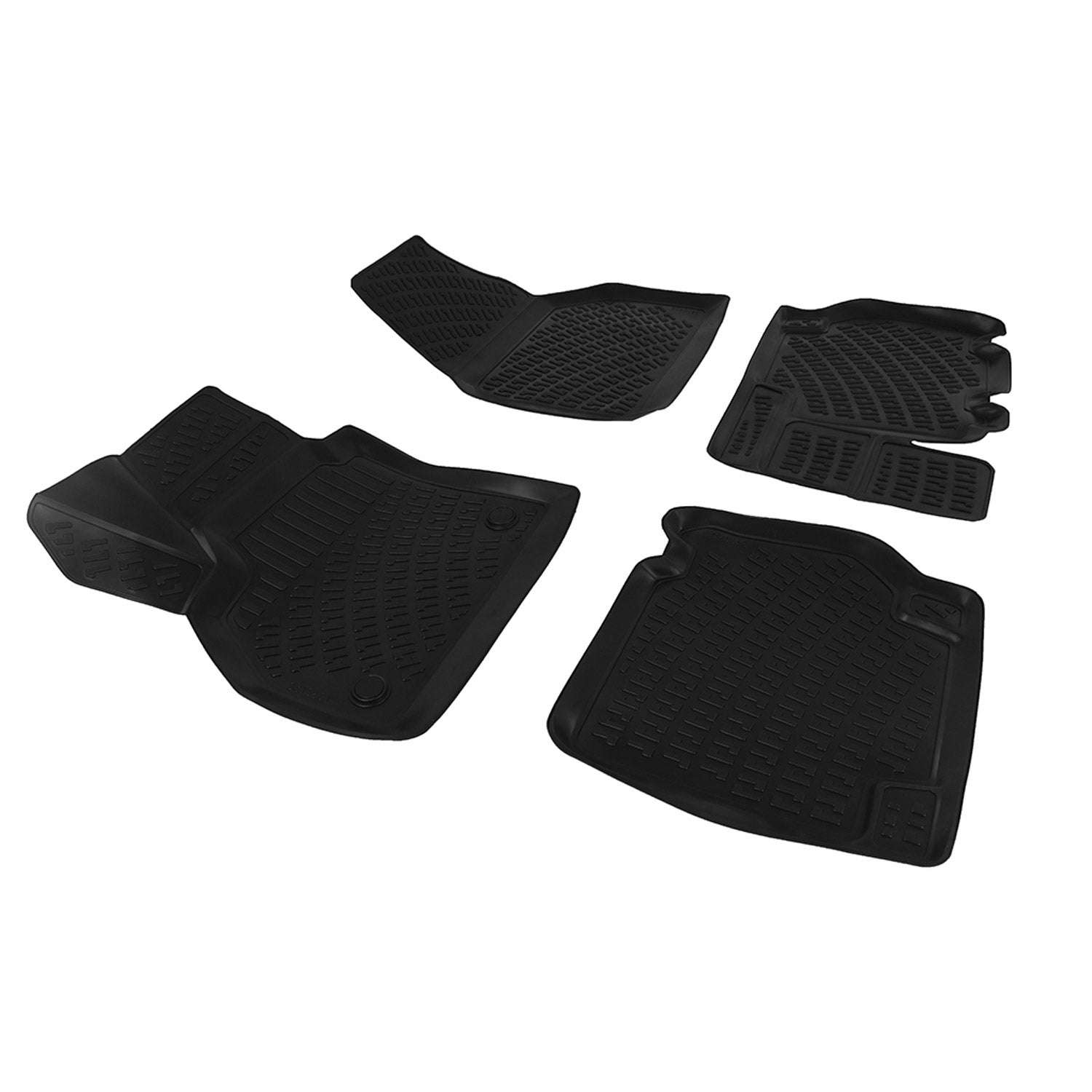 Fußmatten 3D Gummimatten für Mercedes Citan 2012-2021 Gummi TPE Schwarz 4tlg