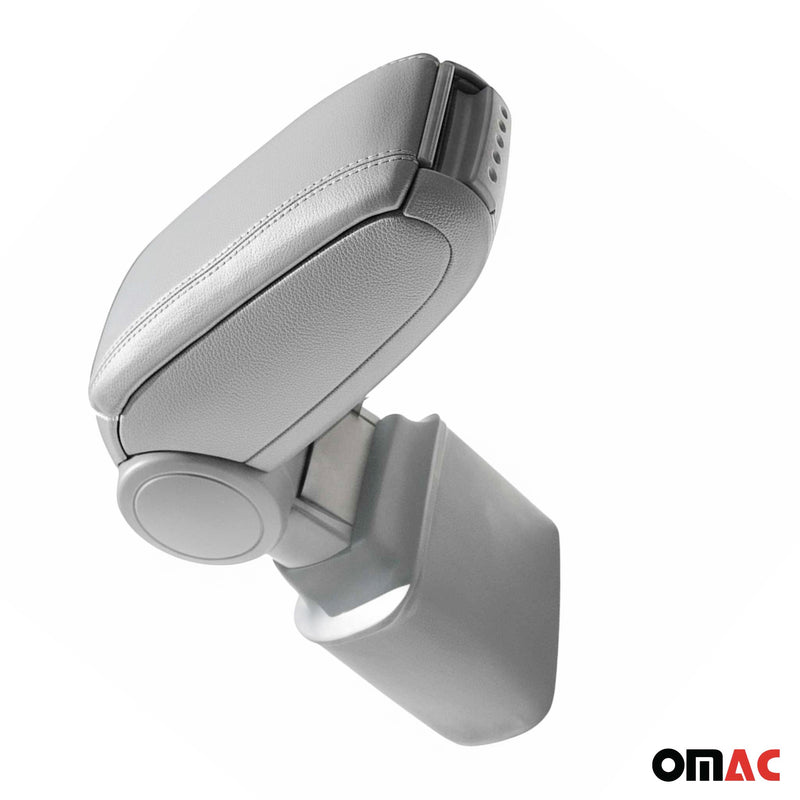 Mittelarmlehne Armlehne Mittelkonsole für Nissan Juke 2011-2019 PU-Leder Grau