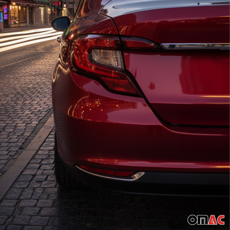 Scheinwerfer Leisten Scheinwerferblende für Fiat Tipo 2015-2025 Edelstahl 2tlg