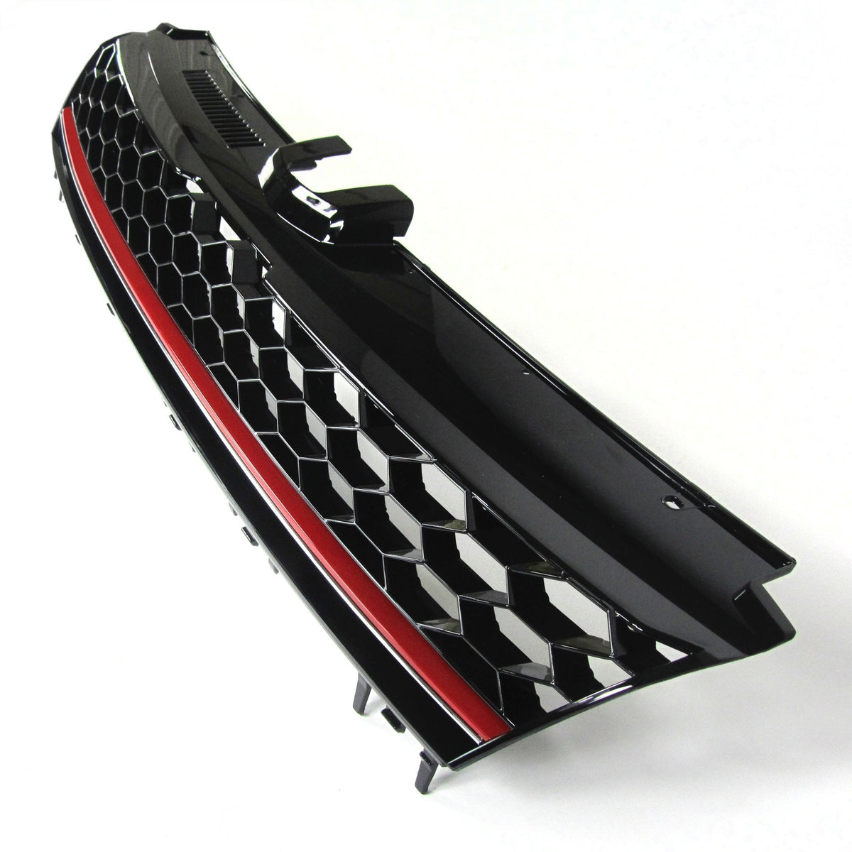 JOM Kühlergrill für VW Golf 7 2012–2017 Wabengitter (Rot/Schwarz) ohne Emblem