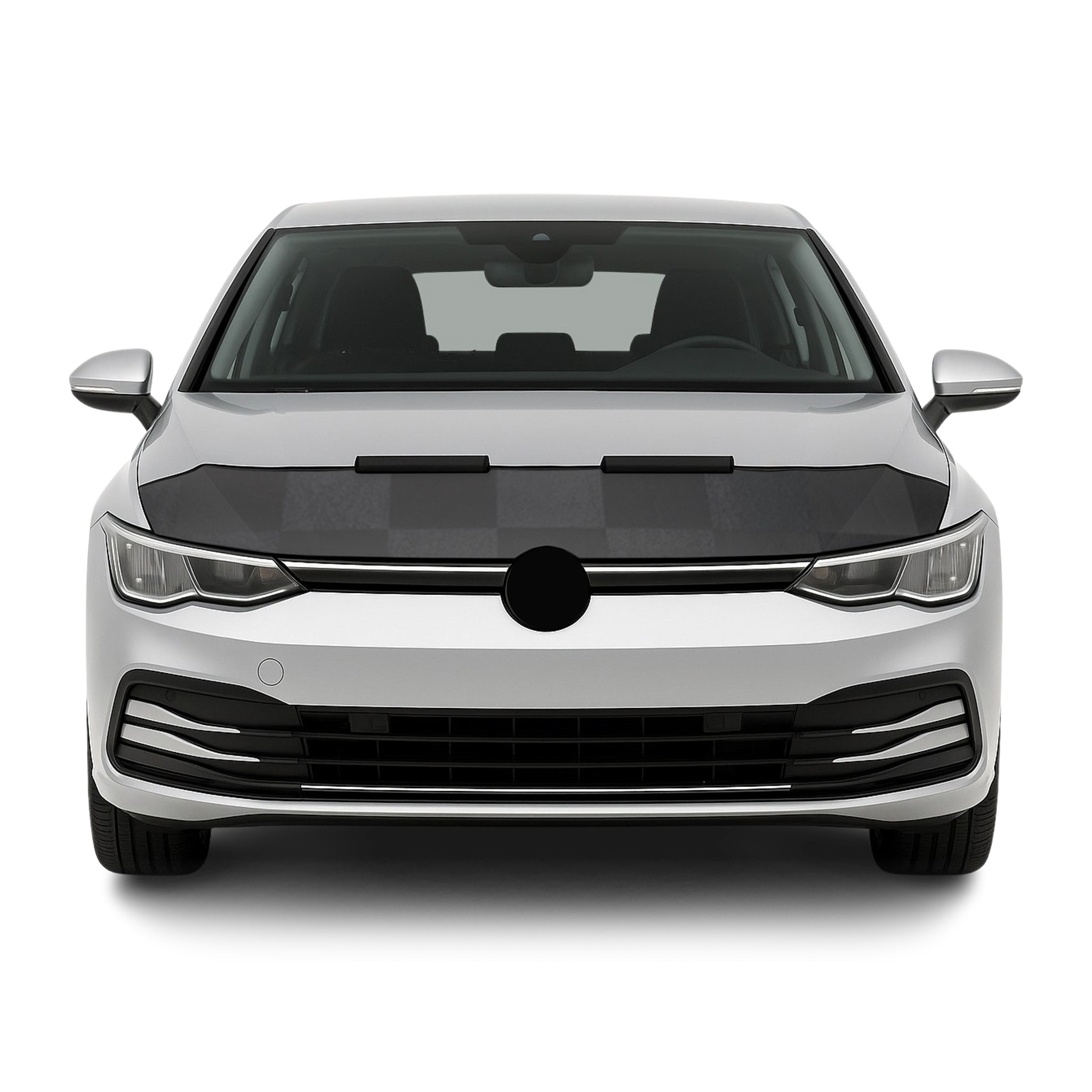 Haubenbra Steinschlagschutz für VW Golf Schrägheck 2019-2026 Kariert Halb