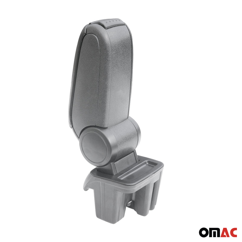 Mittelarmlehne Armlehne Mittelkonsole für Ford Focus 2015-2018 PU-Leder ABS Grau