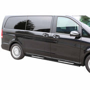 Stahl Schwellerrohre Trittbretter für Mercedes Vito W447 2014-2026 Schwarz
