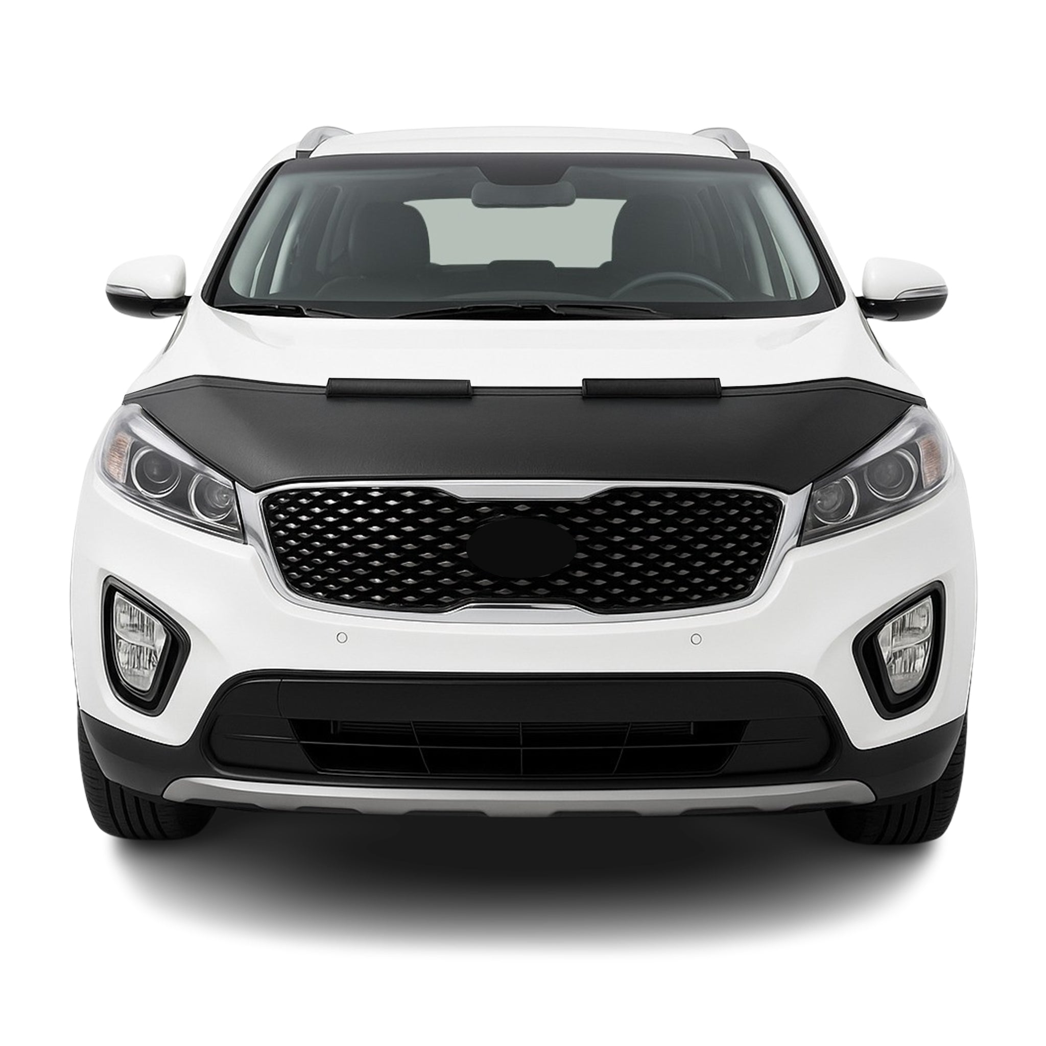 Haubenbra Steinschlagschutz Bonnet Bra für Kia Sorento 2015-2025 Schwarz Halb