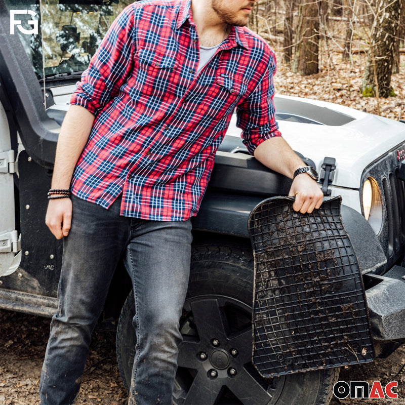 OMAC Gummi Fußmatten für Ford Galaxy 1995-2006 Automatten Gummi Schwarz 4tlg