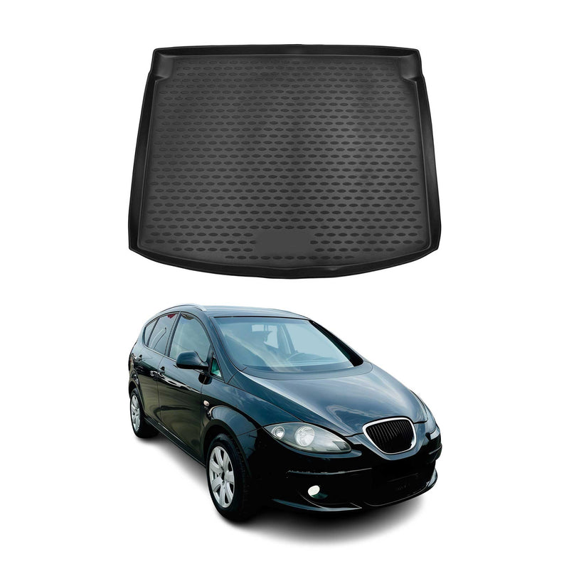 Kofferraummatte Kofferraumwanne für Seat Altea 2004-2009 Gummi TPE Schwarz