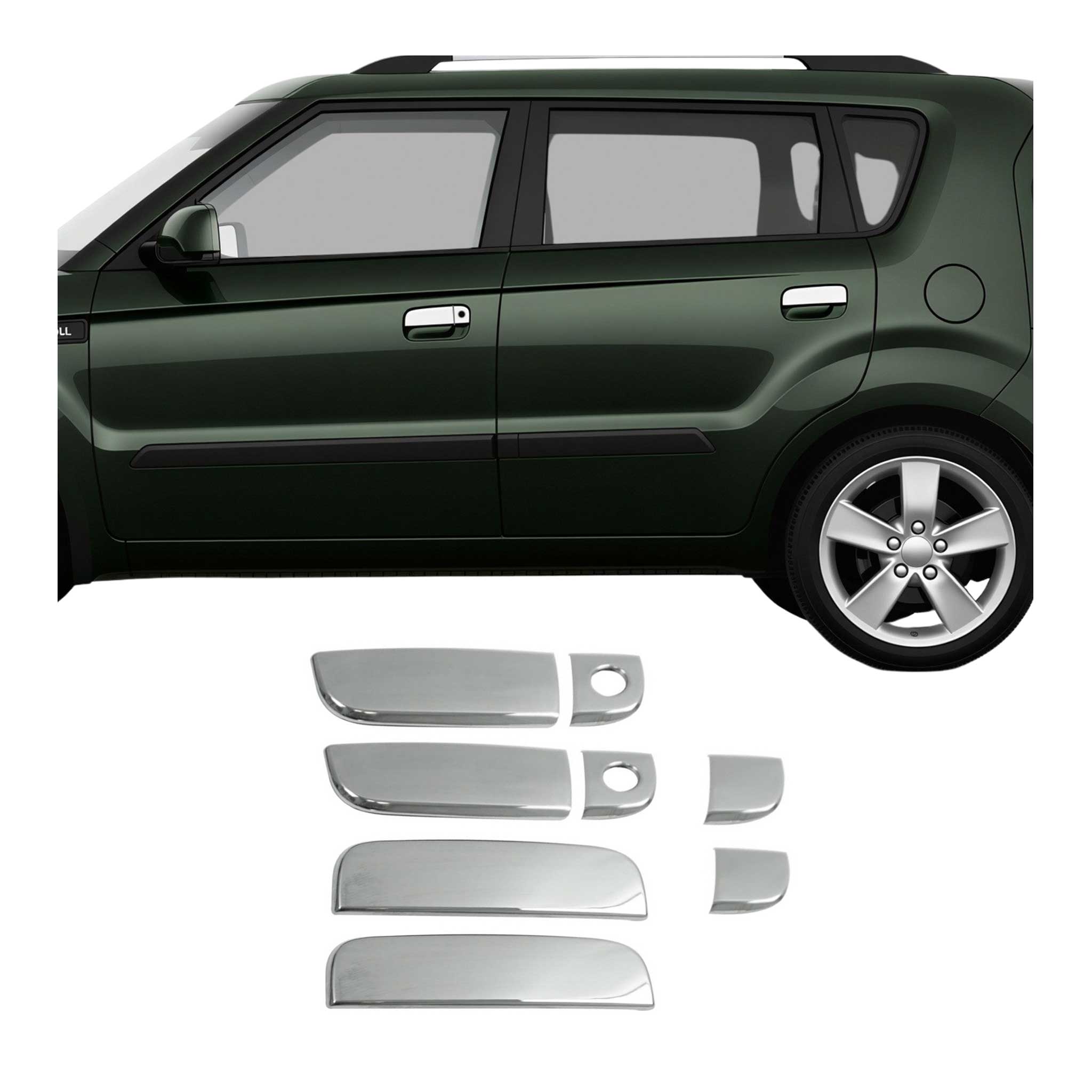 Chrom Türgriff Blende für Kia Soul 2008-2014 4-Tür Edelstahl 8tlg