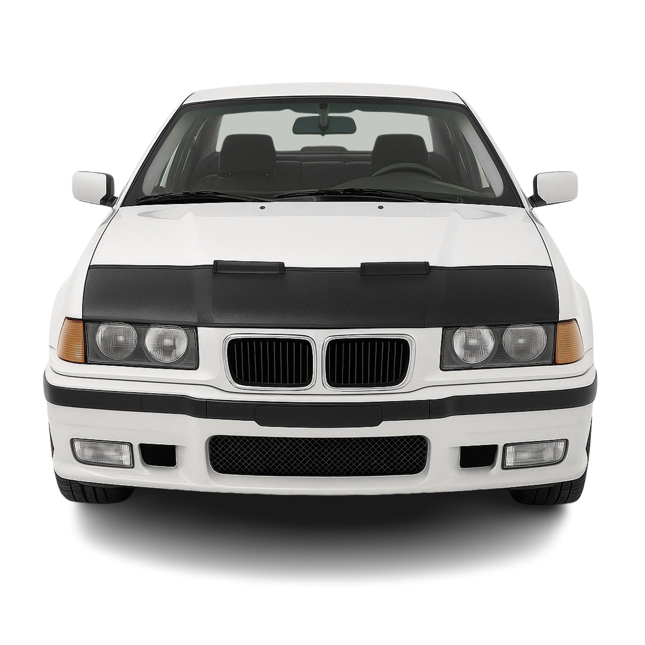 Haubenbra Steinschlagschutz Bonnet Bra für BMW 3er E36 1990-2000 Schwarz Halb