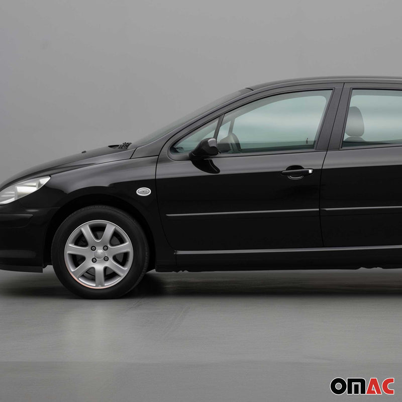 Blinkerrahmen Signalblende für Peugeot 107 206 307 407 1007 Partner Chrom