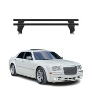 Menabo Dachträger Grundtäger für Chrysler 300C 2005-2010 50kg Alu Schwarz 2 tlg