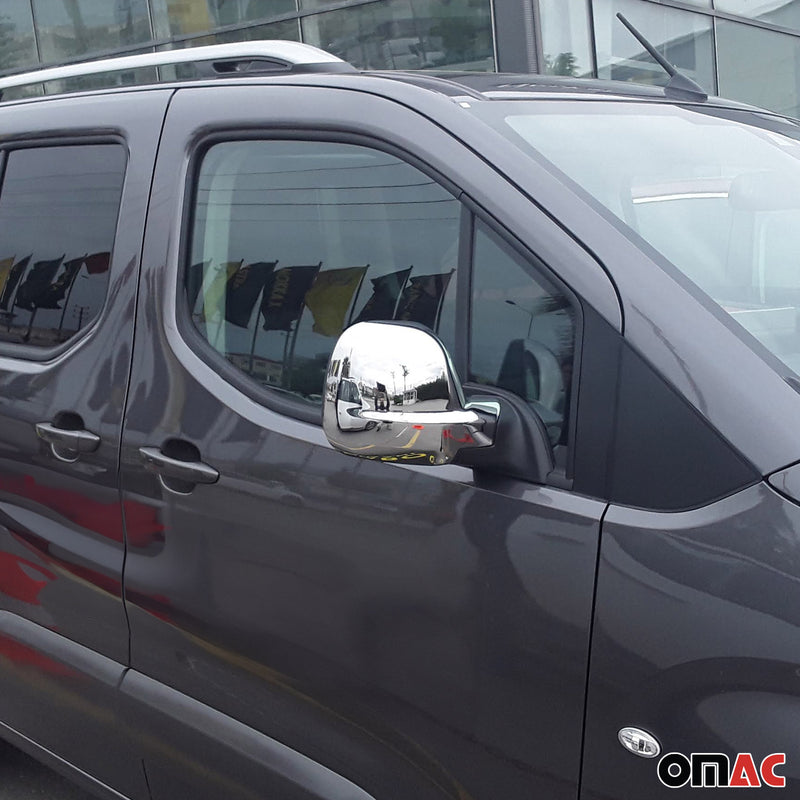 Spiegelkappen Spiegelabdeckung für Toyota Proace Verso 2016-2025 Chrom ABS