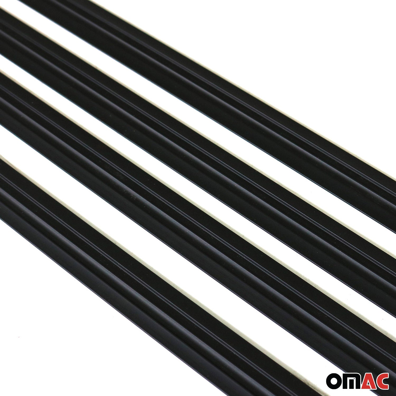 Seitentürleiste Türschutzleiste für Nissan Qashqai 2013-2021 Alu Schwarz 4x