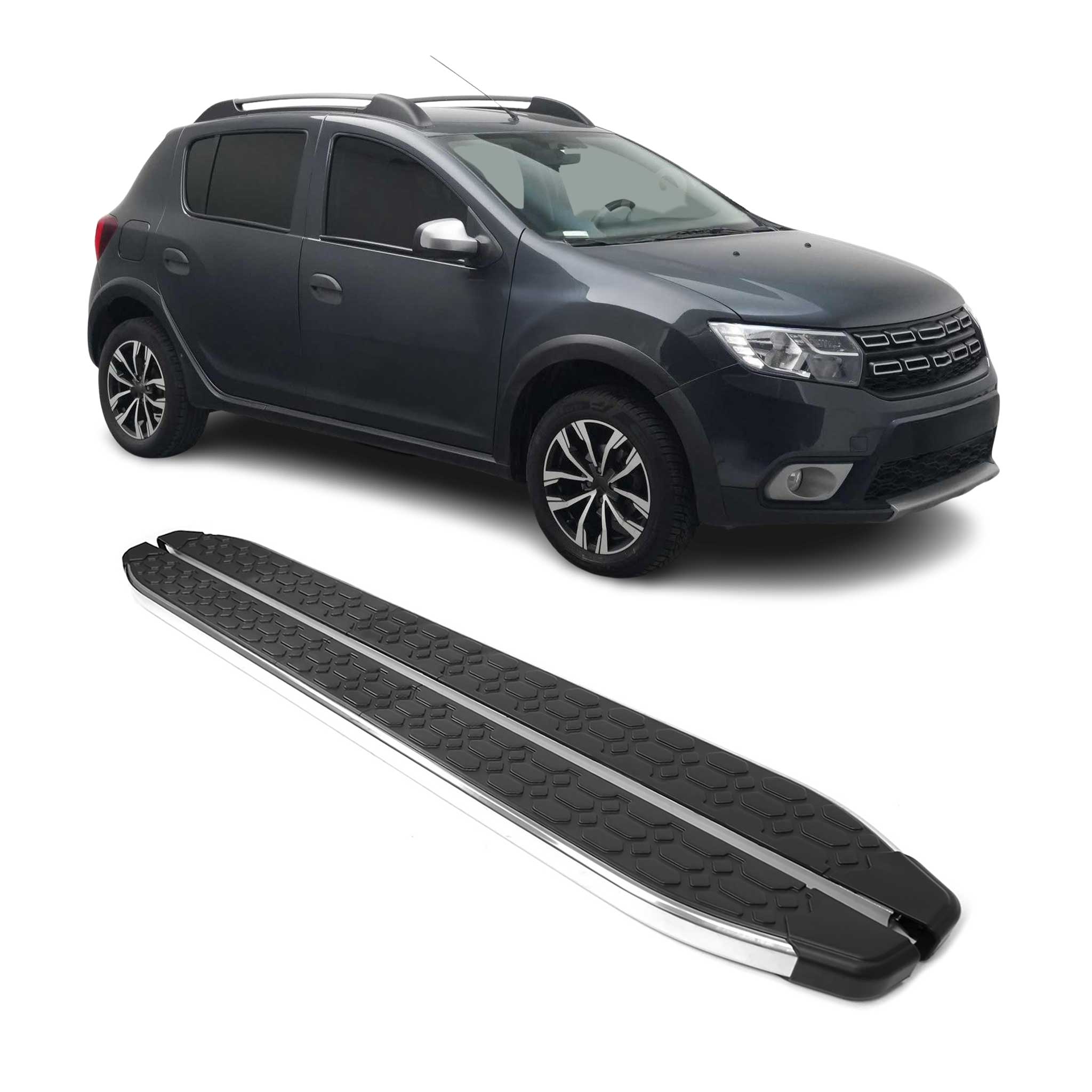 Trittbretter Seitenschweller für Dacia Sandero Stepway 2008-2020 Edelstahl