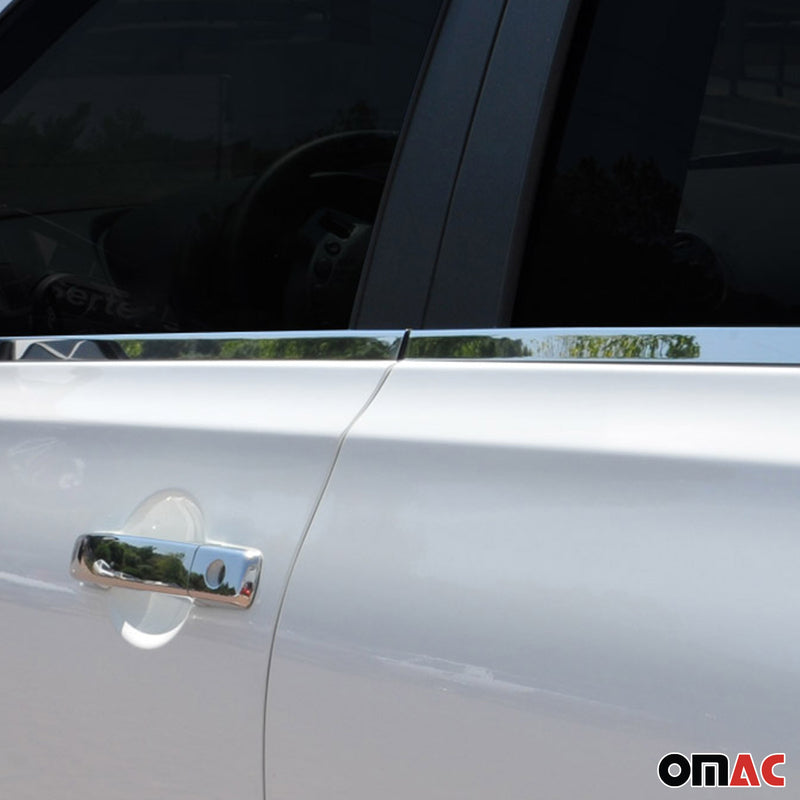 Fensterleisten Zierleisten für Nissan Qashqai +2 2008-2014 Edelstahl Chrom 4tlg