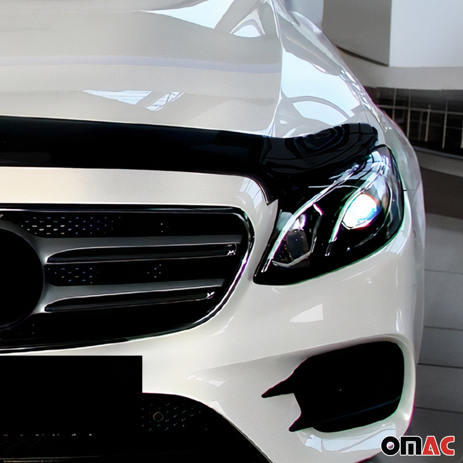 Motorhaube Deflektor Insektenschutz für Mercedes E Klasse W213 2016-2023 Dunkel