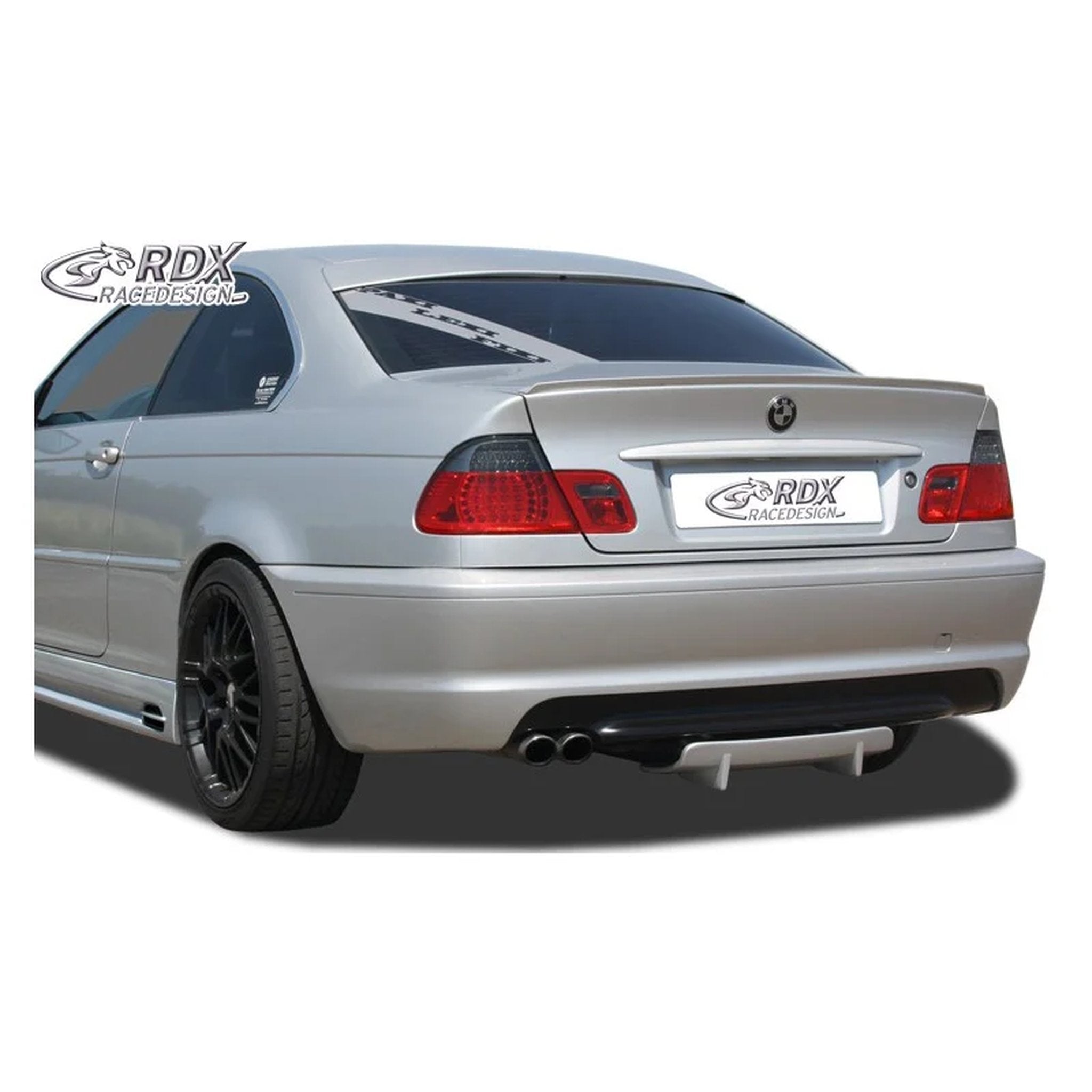 RDX Heckschürzenansatz Diffuser U-Diff für BMW 3er E46 1999-2007 Polyurethan TÜV