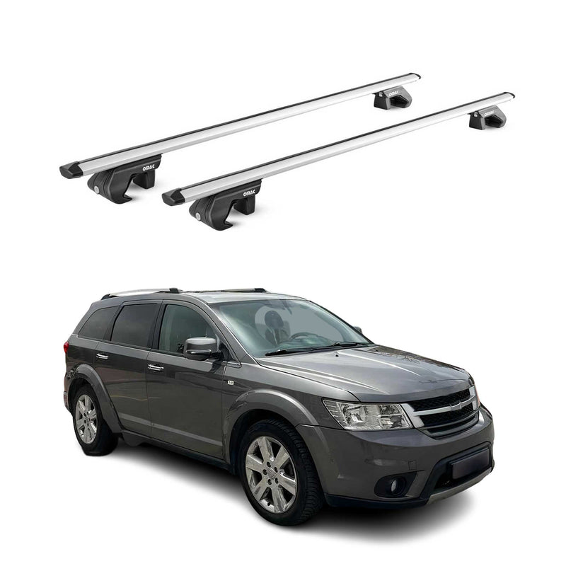 Dachträger Grundtäger für Fiat Freemont 2011-2016 90kg Alu Silber 2 tlg ABE