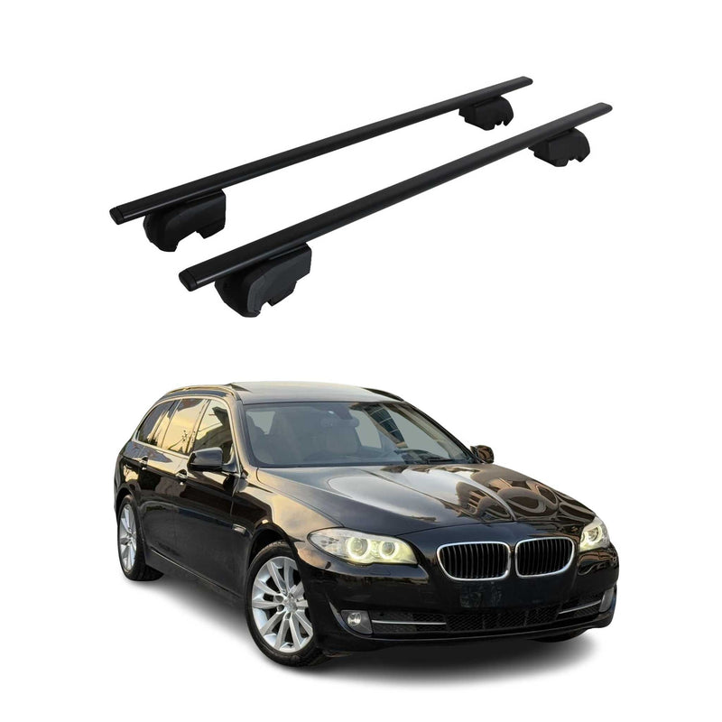 Dachträger Grundtäger für BMW 5er F11 Touring 2009-2017 75kg Metall Schwarz 2x