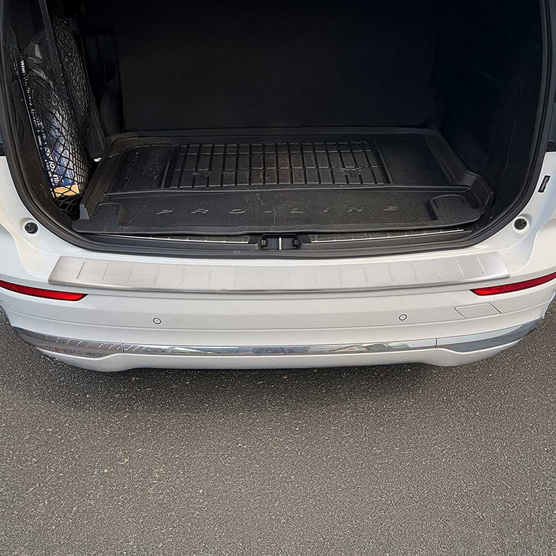 Ladekantenschutz Stoßstangenschutz für Volvo XC60 2017-2020 Edelstahl Gebürstet