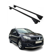 Dachträger Grundtäger für Nissan Qashqai J10 2006-2014 75kg Metall Schwarz 2 tlg